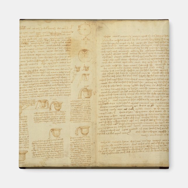 A page from the Codex Leicester, 1508-12 Magnet (Front)