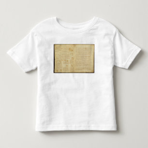 A page from the Codex Leicester, 1508-12 Toddler T-Shirt
