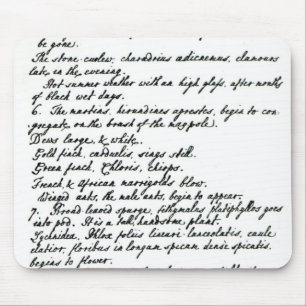 A page from the diary of Rev. James Woodforde Mouse Mat