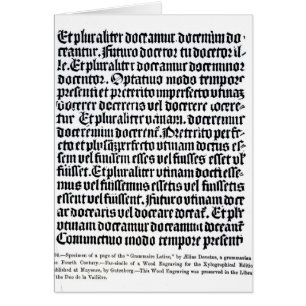 A page of the 'Grammaire Latine'