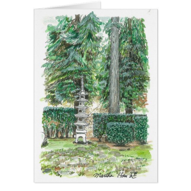 A Pagoda in Japanese Garden (Front)