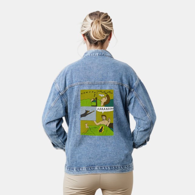 A painful wake up denim jacket (Model)