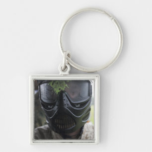 A paintball round key ring