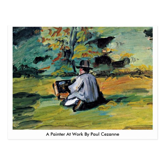 A Painter At Work By Paul Cezanne Postcard