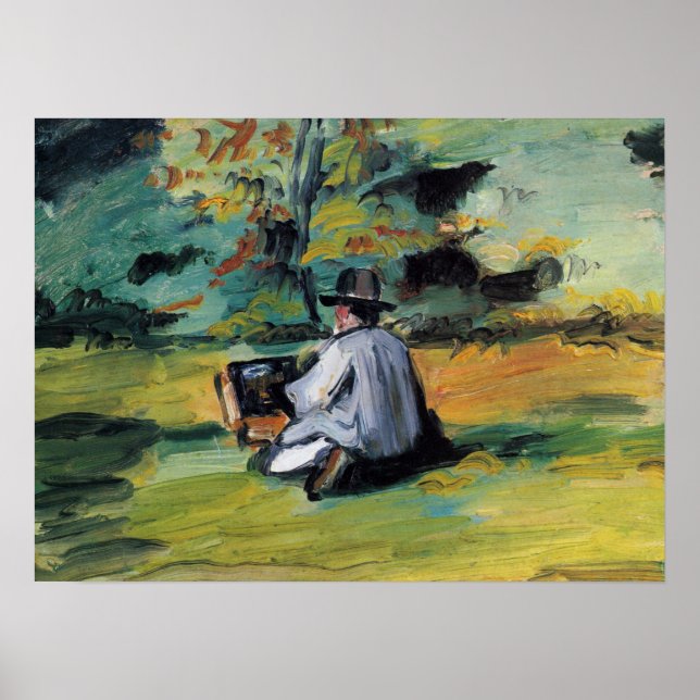 A Painter At Work - Paul Cezanne - c1874 Poster (Front)