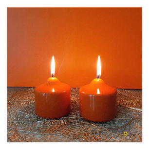 A PAIR OF CANDLES PHOTO PRINT