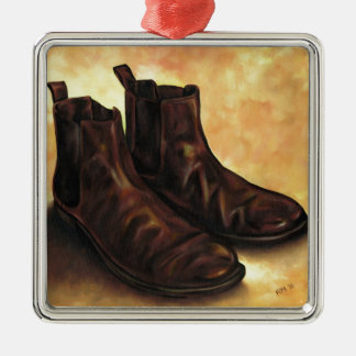 A Pair of Chelsea Boots Metal Tree Decoration