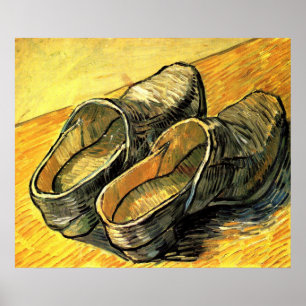 A Pair of Leather Clogs by Vincent van Gogh Poster