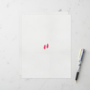 a pair of red leaves on a black background