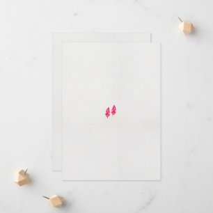 a pair of red leaves on a black background announcement