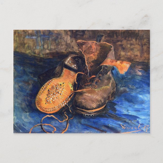 A Pair of Shoes by Vincent van Gogh 1887 Postcard (Front)