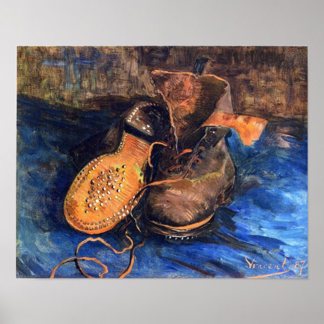 A Pair of Shoes by Vincent van Gogh 1887 Poster (Front)
