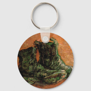 A Pair of Shoes by Vincent van Gogh Key Ring