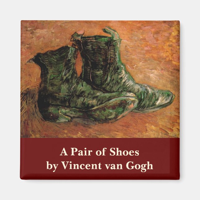 A Pair of Shoes by Vincent van Gogh Magnet (Front)