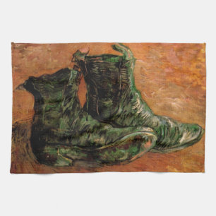A Pair of Shoes by Vincent van Gogh Tea Towel
