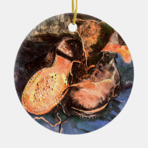 A Pair of Shoes, Vincent Van Gogh Ceramic Tree Decoration