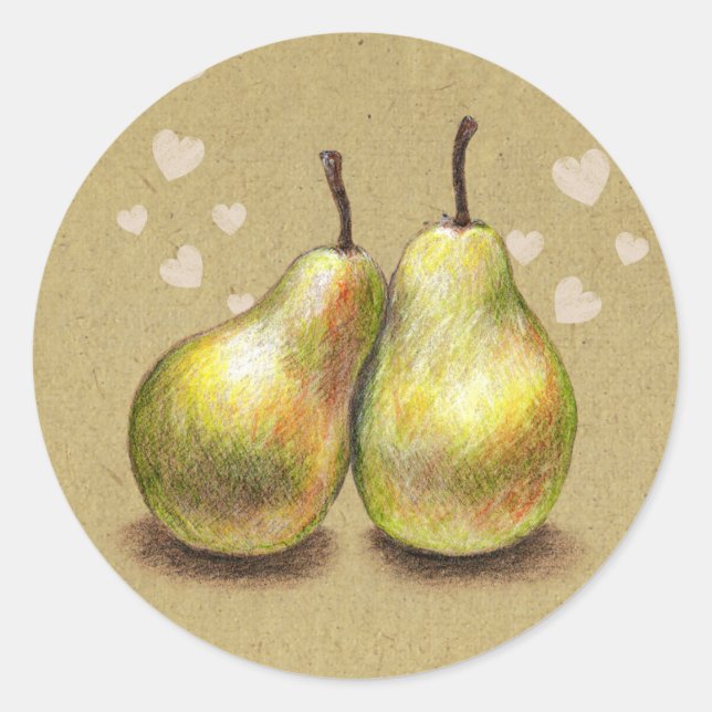 A Pair of The Sweetest Pears Sticker (Front)