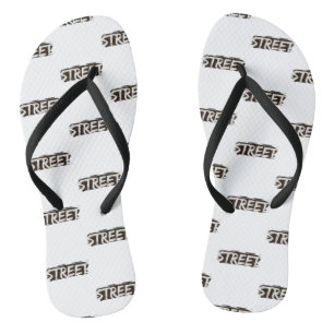 A pair of white Slipers Flip Flops