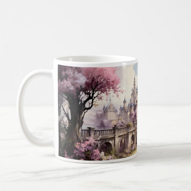 A Palace In Watercolor Style Coffee Mug (Left)