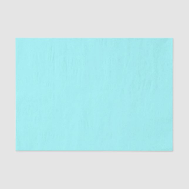A Pale Cool Cyan Blue Tissue Paper (Front)