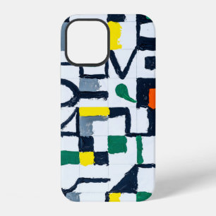 A Palette Knife Painting; Abstract Grid Painting; iPhone 12 Case
