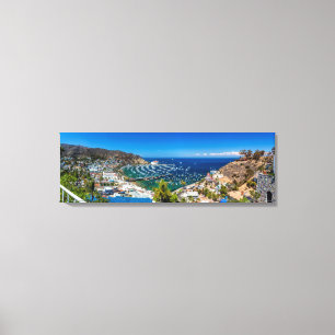 A Panorama of Avalon on Catalina Island Canvas Print