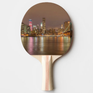 A panorama of the New York City skyline Ping Pong Paddle