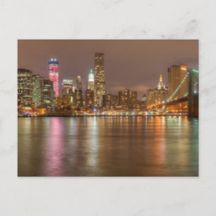 A panorama of the New York City skyline Postcard