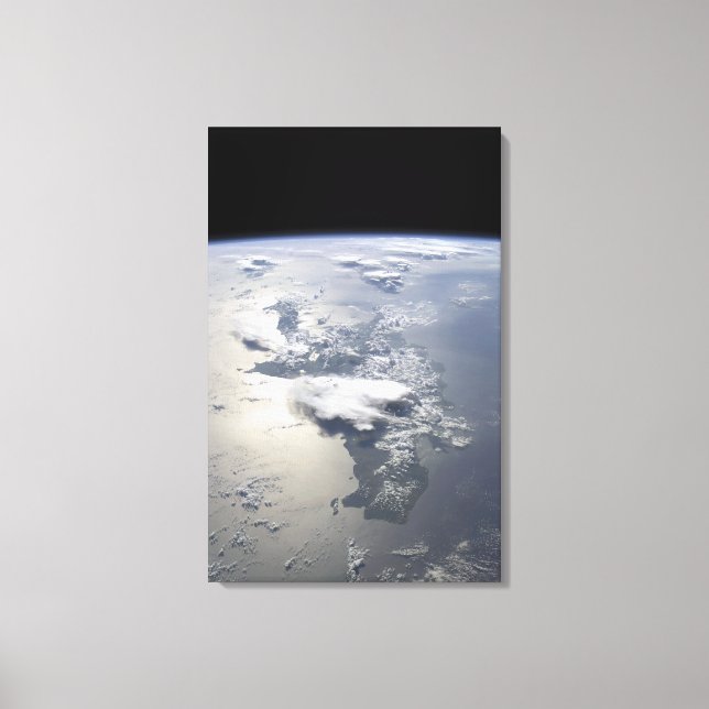 A panoramic view of the island of Hispaniola Canvas Print (Front)