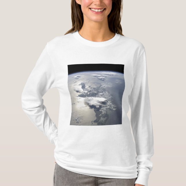 A panoramic view of the island of Hispaniola T-Shirt (Front)