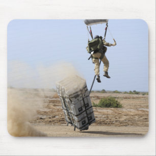 A pararescueman drops into the zone mouse mat