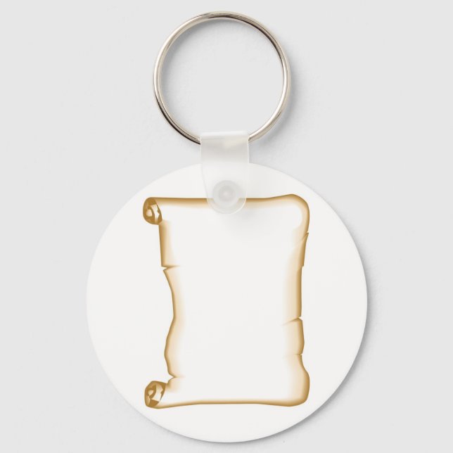 A Parchment Scroll Key Ring (Front)