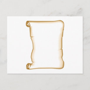 A Parchment Scroll Postcard