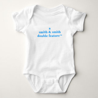 A (Parents Names Here) Double Feature For Twins Baby Bodysuit