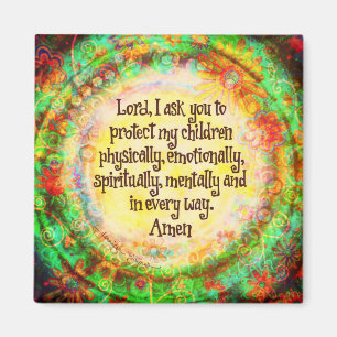 A Parents Prayer illustrated Magnet