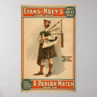 A parlour Match "Old Hoss" Scottish Bagpiper