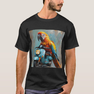 A parrot on a motorcycle Part II T-Shirt