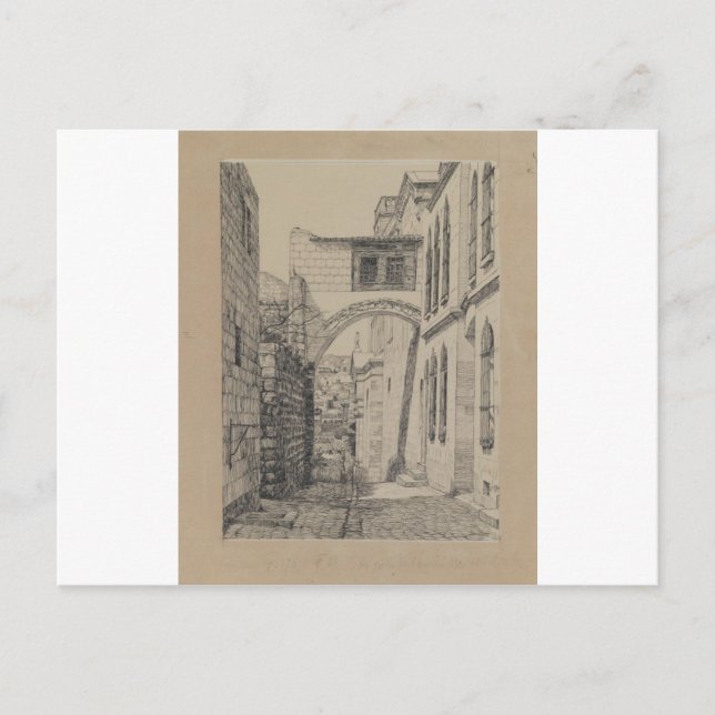 A Part of the Ancient Arch Called Ecce Homo Postcard (Front)