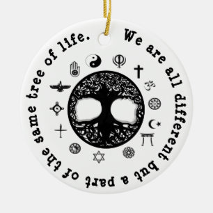 A Part of the Same Tree of Life Ceramic Tree Decoration