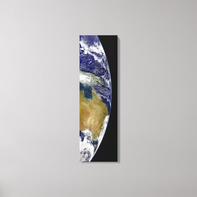 A partial view of Earth showing Australia Canvas Print (Front)