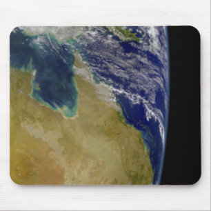 A partial view of Earth showing Australia Mouse Mat