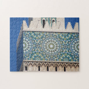 A partial view of Hasan II mosque in Casablanca Jigsaw Puzzle
