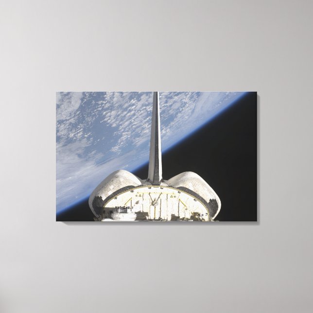 A partial view of Space Shuttle Endeavour Canvas Print (Front)