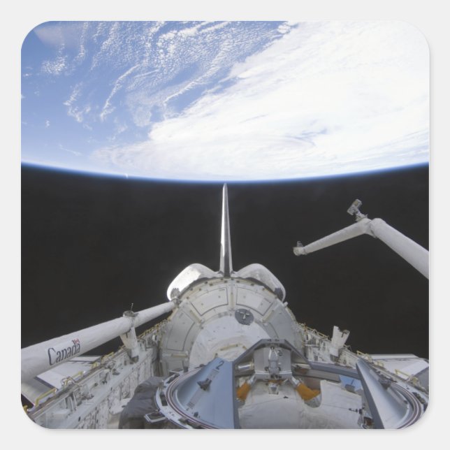 A partial view of the Tranquillity node Square Sticker (Front)