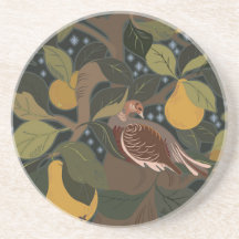 A Partridge In A Pear Tree Coaster