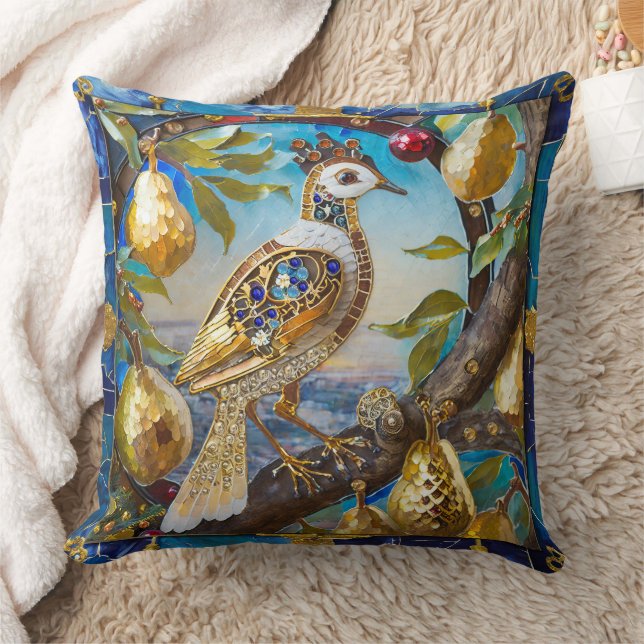 A Partridge in a Pear Tree Cushion (Blanket)