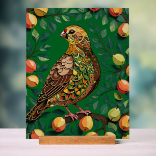 A Partridge In A Pear Tree Cut-Out Stencil-Style  Acrylic Sign