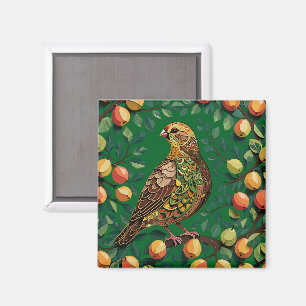 A Partridge In A Pear Tree Cut-Out Stencil-Style  Magnet