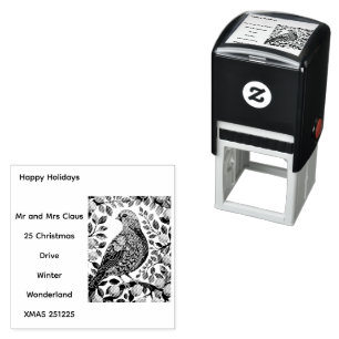 A Partridge In A Pear Tree Cut-Out Stencil-Style Self-inking Stamp