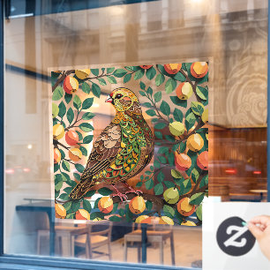 A Partridge In A Pear Tree Cut-Out Stencil-Style Window Cling